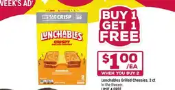 Grocery Outlet Lunchables Grilled Cheesies, 2 ct offer