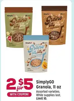 Grocery Outlet SimplyGO Granola, 11 oz offer