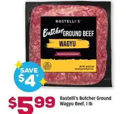 Grocery Outlet Rastelli's Butcher Ground Wagyu Beef, 1 lb offer