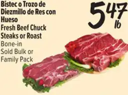 El Super Fresh Fresh Beef Chuck Steaks or Roast Bone-in offer