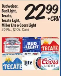 El Super Fresh Budweiser, Bud Light, Tecate, Tecate Light, Miller Lite o Coors Light offer