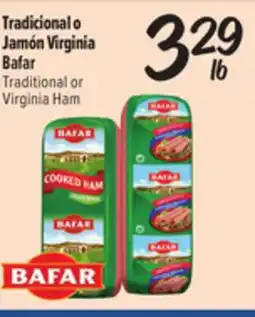El Super Fresh Bafar Traditional or Virginia Ham offer