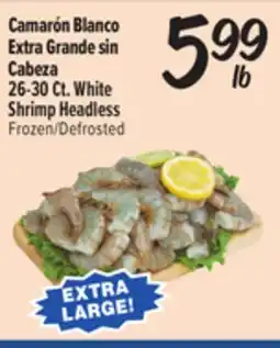 El Super Fresh 26-30Ct. White Shrimp Headless offer