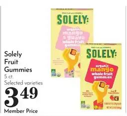 Pavilions Solely Fruit Gummies offer