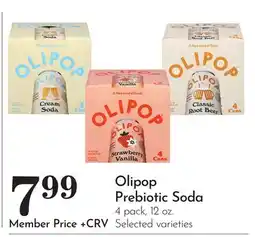 Pavilions Olipop Prebiotic Soda offer