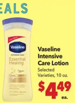Vallarta Supermarkets Vaseline Intensive Care Lotion offer