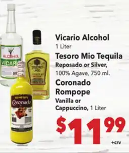 Vallarta Supermarkets Vicario Alcohol offer