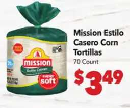 Vallarta Supermarkets Mission Estilo Casero Corn Tortillas offer