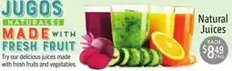 Vallarta Supermarkets JUGOS Natural NATURALES Juices offer