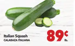 Vallarta Supermarkets Italian Squash / CALABAZA ITALIANA offer