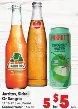 Vallarta Supermarkets Jarritos, Sidral Or Sangria offer
