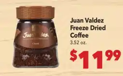 Vallarta Supermarkets Juan Valdez Freeze Dried Coffee offer