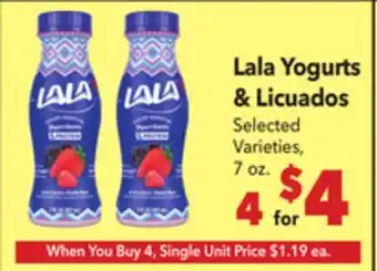 Vallarta Supermarkets Lala Yogurts & Licuados offer