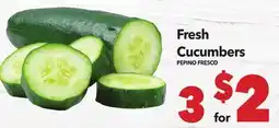 Vallarta Supermarkets Fresh Cucumbers / PEPINO FRESCO offer