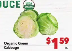 Vallarta Supermarkets Organic Green Cabbage offer