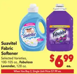 Vallarta Supermarkets Suavitel Fabric Softener offer