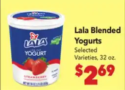 Vallarta Supermarkets Lala Blended Yogurts offer