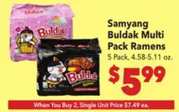Vallarta Supermarkets Samyang Buldak Multi Pack Ramens offer