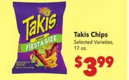 Vallarta Supermarkets Takis Chips offer