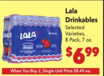 Vallarta Supermarkets Lala Drinkables offer