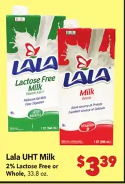 Vallarta Supermarkets Lala UHT Milk offer