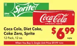 Vallarta Supermarkets Coca Cola, Diet Coke, Coke Zero, Sprite offer