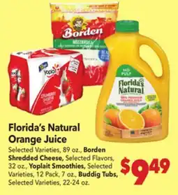 Vallarta Supermarkets Florida's Natural Orange Juice offer