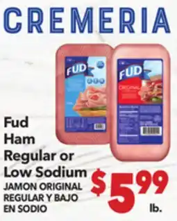 Vallarta Supermarkets Fud Ham Regular or Low Sodium ORIGINAL / JAMON ORIGINAL REGULAR Y BAJO EN SODIO offer