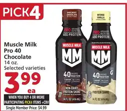 Vons Muscle Milk Pro 40 Chocolate offer