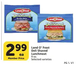 Vons Land O'Frost Deli Shaved Lunchmeat offer