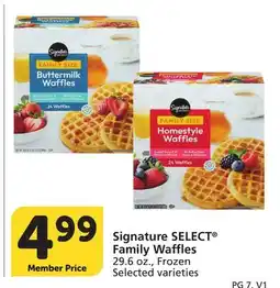Vons Signature SELECT Family Waffles offer