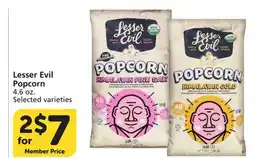 Vons Lesser Evil Popcorn offer