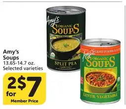 Vons Amy's Soups offer