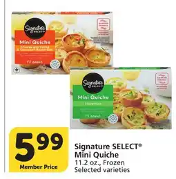 Vons Signature SELECT Mini Quiche offer