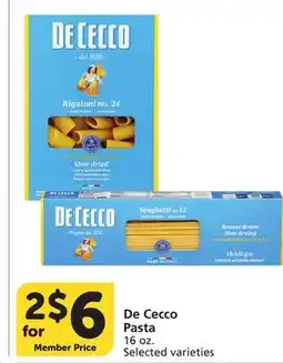 Vons De Cecco Pasta offer