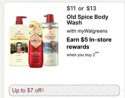 Walgreens Old Spice Body Wash offer