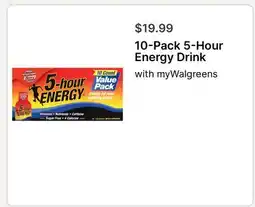 Walgreens 10-Pack 5-Hour Energy Drink offer