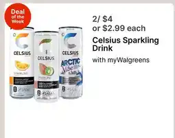 Walgreens Celsius Sparkling Drink offer
