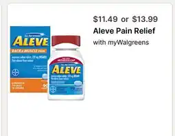Walgreens Aleve Pain Relief offer
