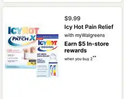 Walgreens Icy Hot Pain Relief offer