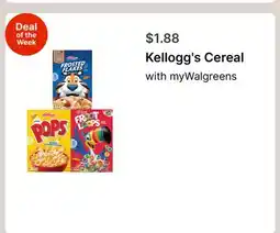 Walgreens Kellogg's Cereal offer