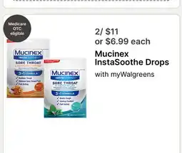 Walgreens Mucinex InstaSoothe Drops offer