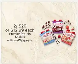 Walgreens Premier Protein Shakes offer