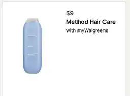 Walgreens Method Hair Care offer