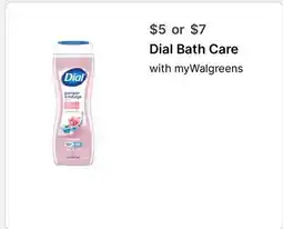 Walgreens Dial Bath Care offer