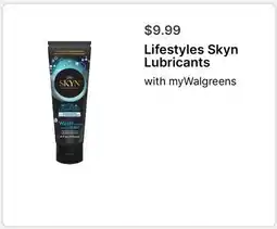 Walgreens Lifestyles Skyn Lubricants offer