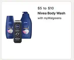 Walgreens Nivea Body Wash offer