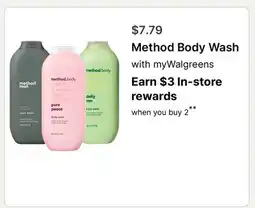 Walgreens Method Body Wash offer