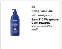 Walgreens Nivea Skin Care offer