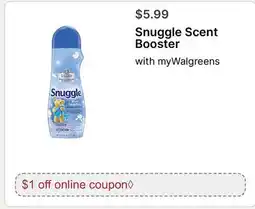 Walgreens Snuggle Scent Booster offer
